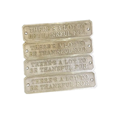 Brass plate with engraving | Your Text, Your Design